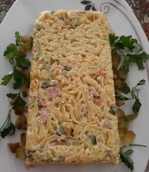 عکس غذا سالاد ماکارونی