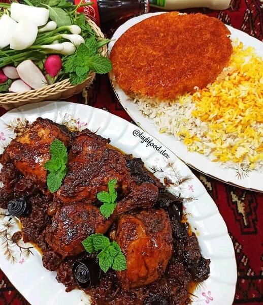 عکس غذا مرغ ترش