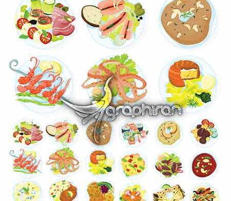 عکس گرافیکی غذا