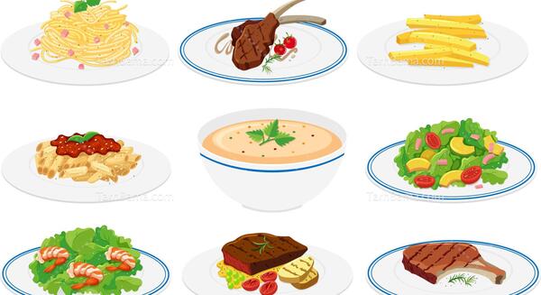 عکس گرافیکی غذا