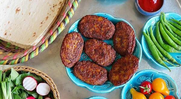 عکس غذا کوکو سیب زمینی
