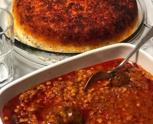 عکس غذا قیمه بادمجان