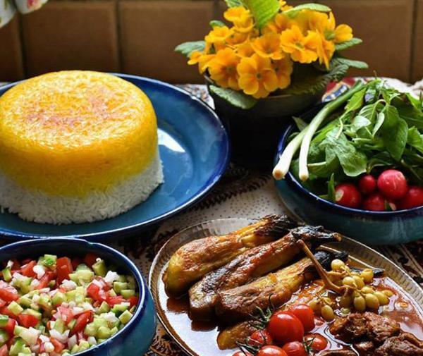 عکس غذا قیمه بادمجان