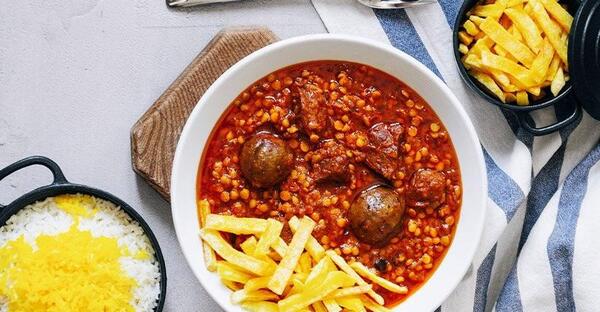 عکس غذا قیمه بادمجان
