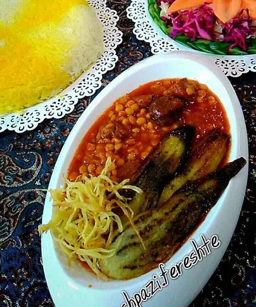 عکس غذا قیمه بادمجان
