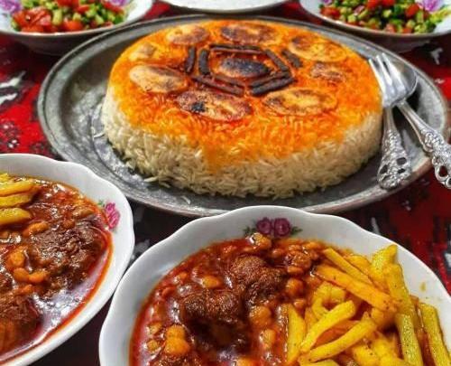 عکس غذا قیمه بادمجان