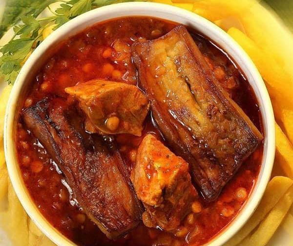 عکس غذا قیمه بادمجان