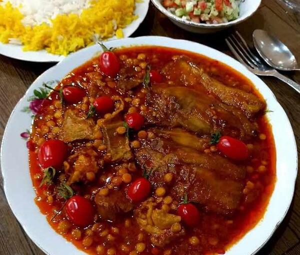 عکس غذا قیمه بادمجان