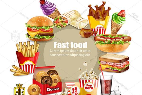 دانلود عکس غذا فست فود