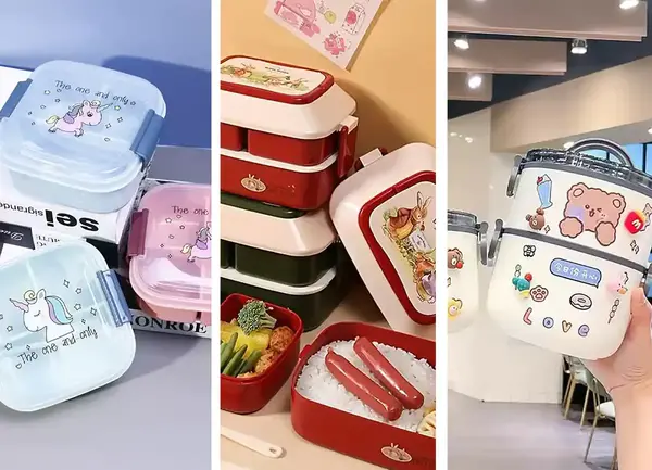 عکس ظرف غذا برای مدرسه دخترانه