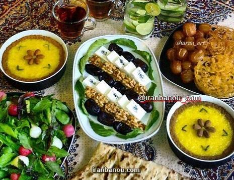 عکس سفره غذای شیک