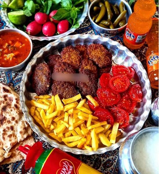 عکس سفره غذای شیک