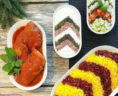عکس سفره غذای شیک