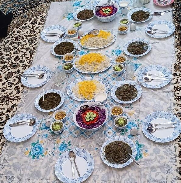عکس سفره غذای شیک