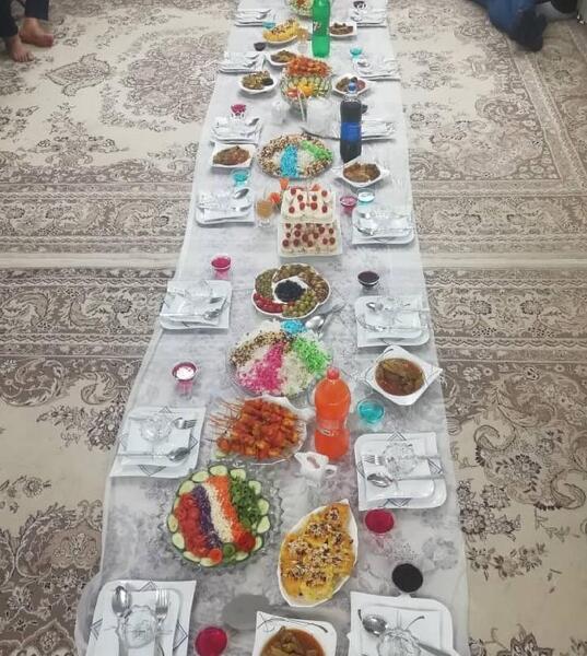 عکس سفره غذای شیک