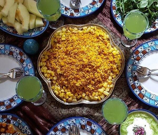 عکس سفره غذا طبیعی