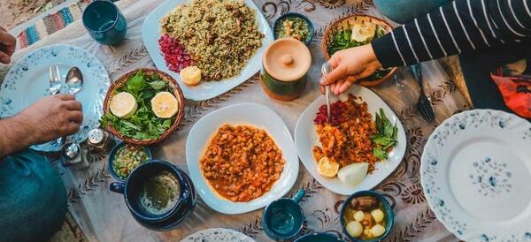 عکس سفره غذا طبیعی