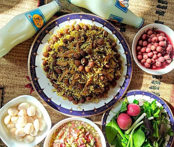 عکس تزیین غذا برای شب یلدا