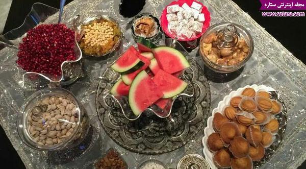 عکس تزیین غذا برای شب یلدا