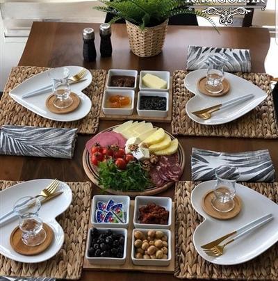عکس تزیین میز غذا شیک
