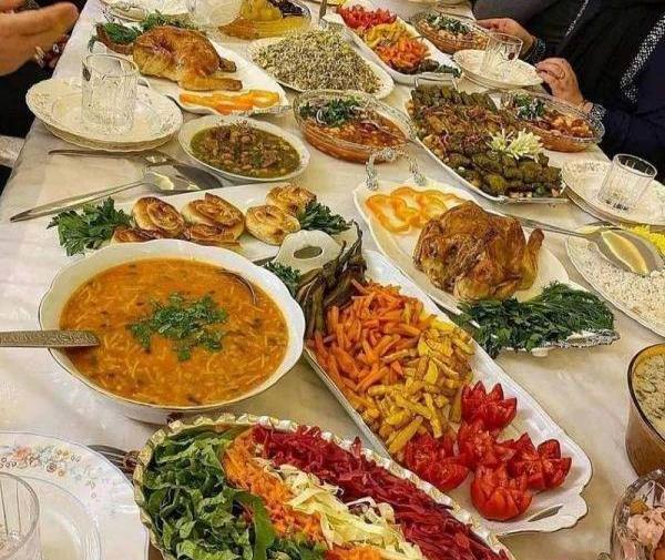 عکس تزیین میز غذا شیک