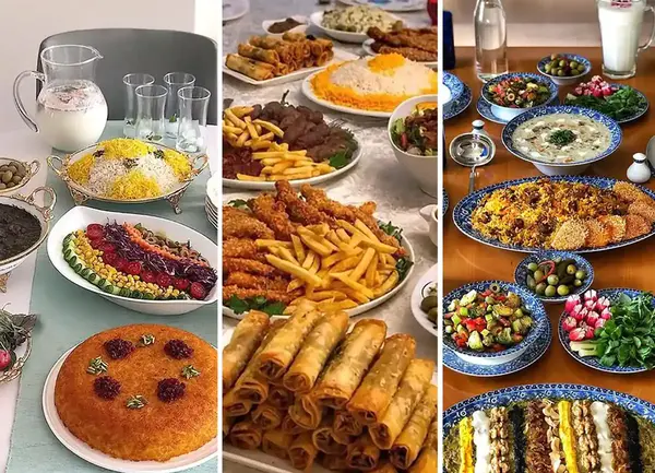 عکس تزیین میز غذا شیک