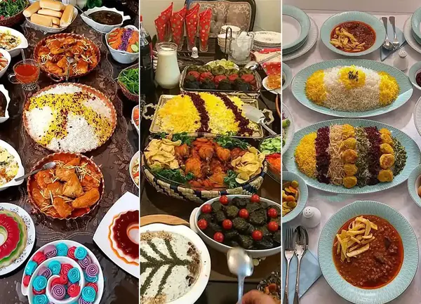 عکس سفره غذا سنتی