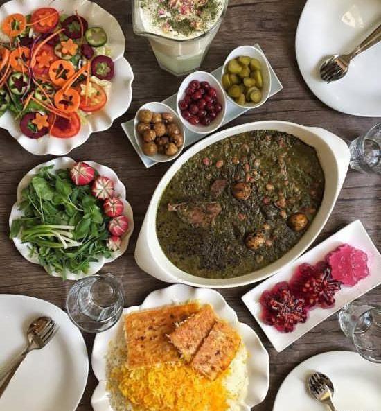 عکس سفره غذا سنتی