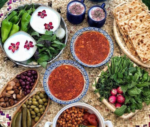 عکس سفره غذا سنتی