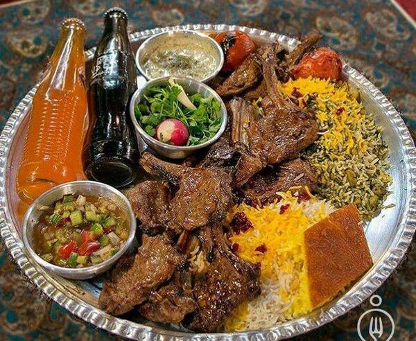 عکس غذا دونفره در رستوران