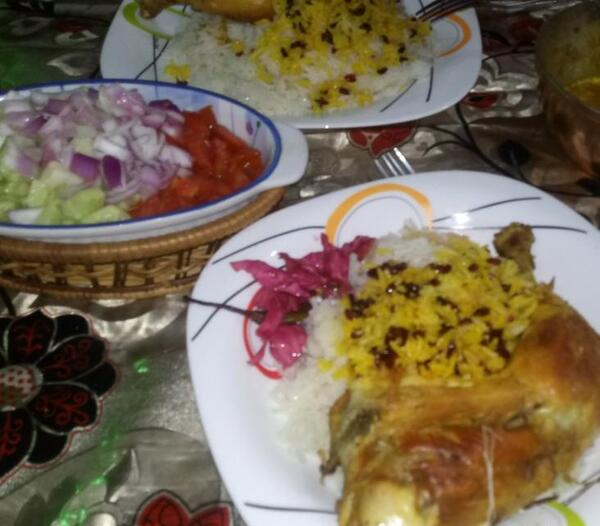 عکس میز غذا دونفره