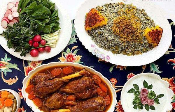 عکس غذا در رستوران سنتی