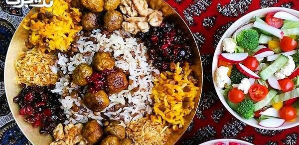عکس غذا در رستوران سنتی