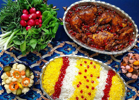 عکس غذا در رستوران سنتی