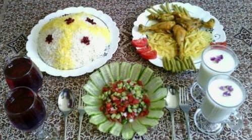 عکس غذا در رستوران دونفره