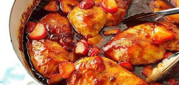 عکس غذا با مرغ و برنج