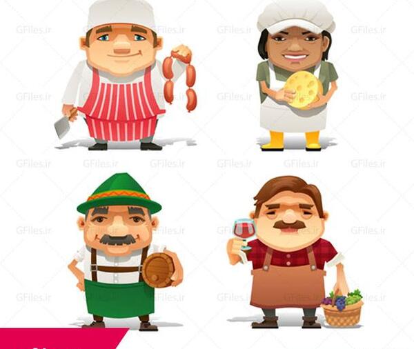 عکس انیمیشنی غذا