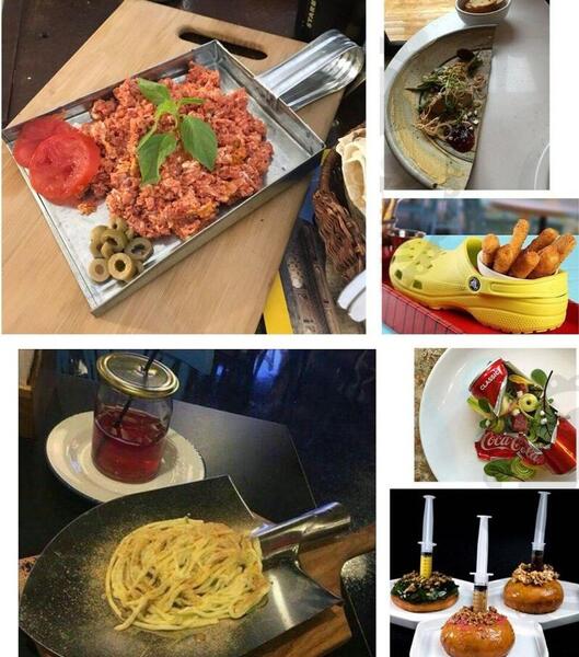 عکس میز غذا در رستوران
