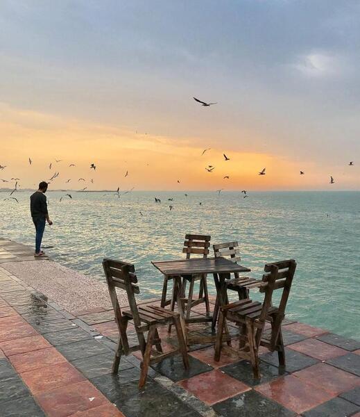 عکس از دریا صبح
