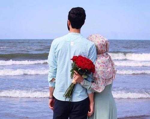 عکس ساحل دریا عاشقانه