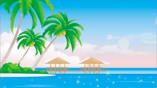 عکس ساحل دریا کارتونی