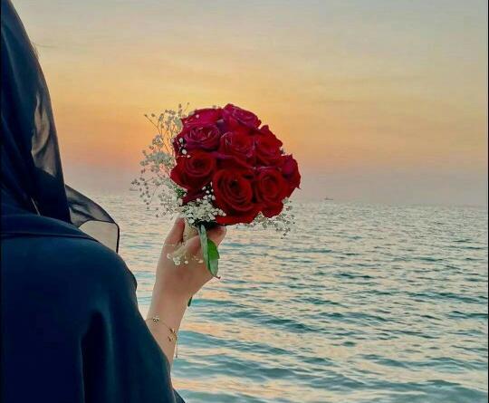 عکس دریا و گل برای پروفایل