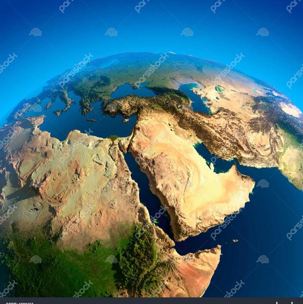 عکس دریای خلیج فارس از بالا