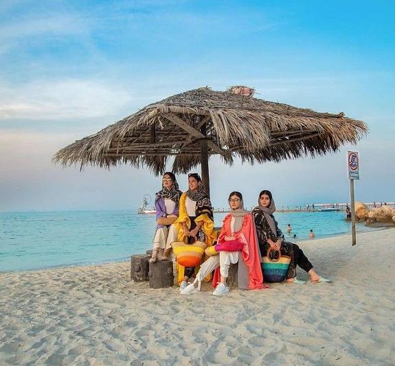 عکس دریای کیش در شب