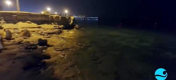 عکس دریای کیش در شب