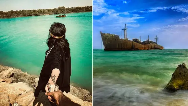 عکس دریای کیش در شب