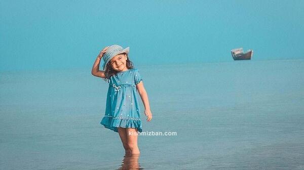 عکس کنار دریای کیش