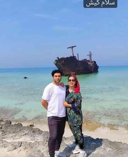 عکس کنار دریای کیش