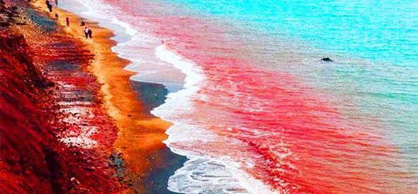 عکس دریای سرخ قشم