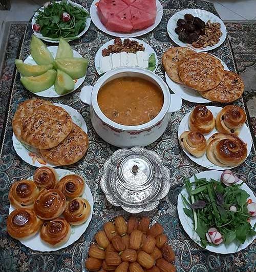 عکس سفره های غذای ایرانی